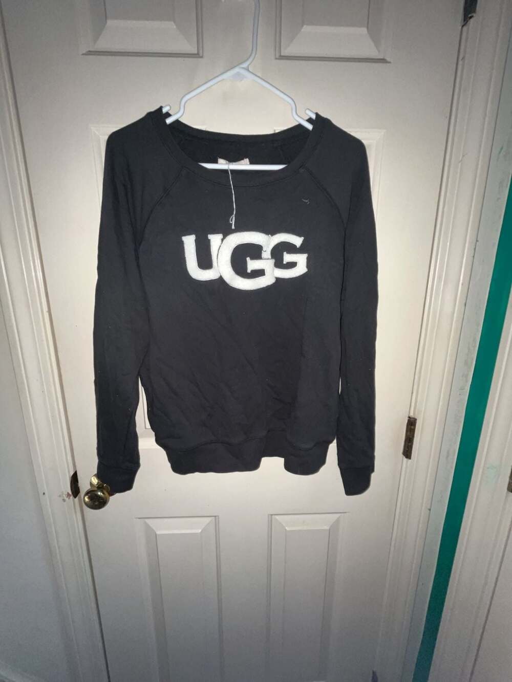 UGG Black Logo Crewneck Sweatshirt Size XL